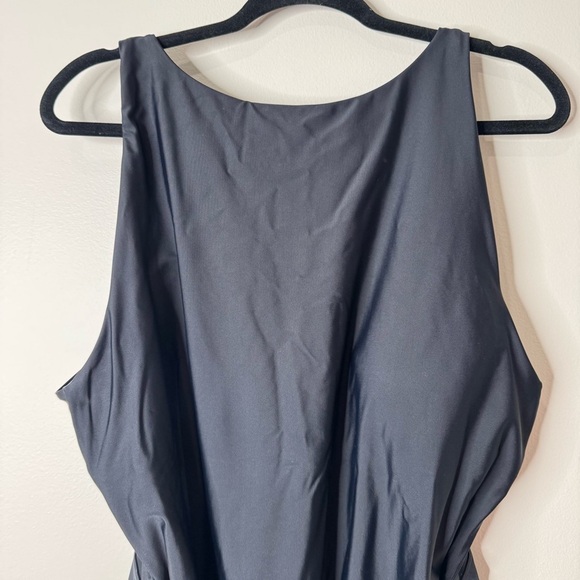 Summersalt Black High Neck Low Back Tie Waist One-piece Swimsuit Sz 22 - Picture 2 of 10